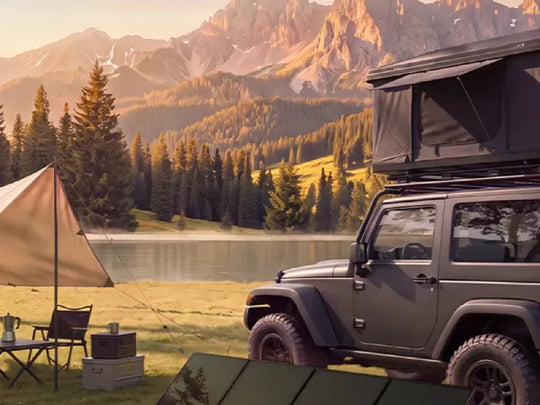 hishen solar panels for overlanding road trip