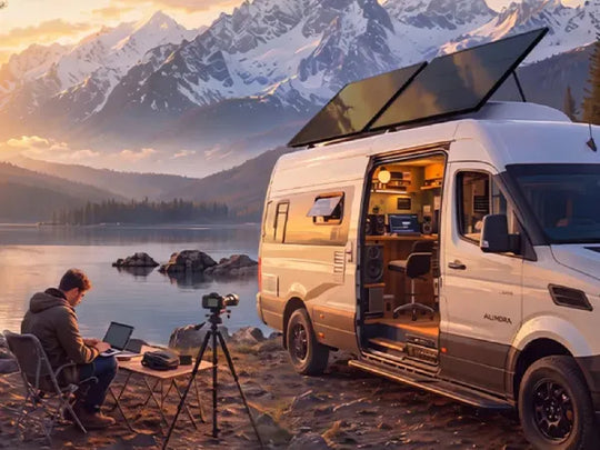 hishen solar panels for creators van class b
