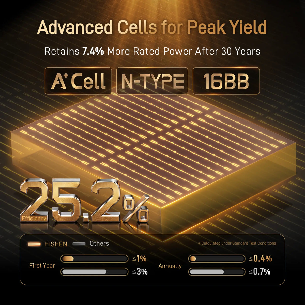 hishen_100w_advanced_cells_for_peak_yield