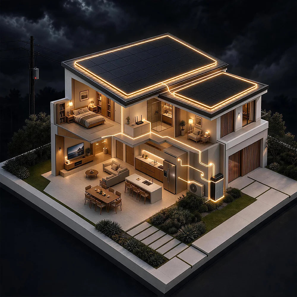 During a Power Outage: Automatically Power Your Home