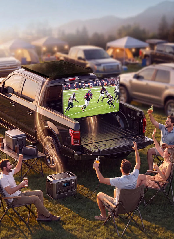 hishen solar panels for sports tailgating
