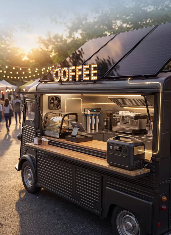 hishen solar panels for coffee van and food truck